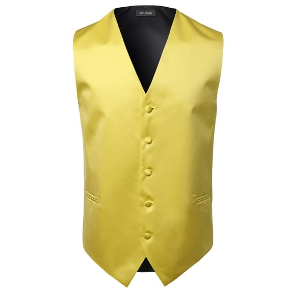 FashionOutfit Men's Classic Solid Suit Vest in Various Colors