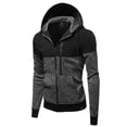 thumbnail image 1 of FashionOutfit Men's Fine Quality Plush Fleece Lined Zip up Hoodie Jacket, 1 of 3