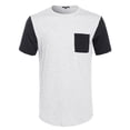 thumbnail image 1 of FashionOutfit Men's French Terry Short Sleeve T-Shirt w/ Quilted Pocket, 1 of 3