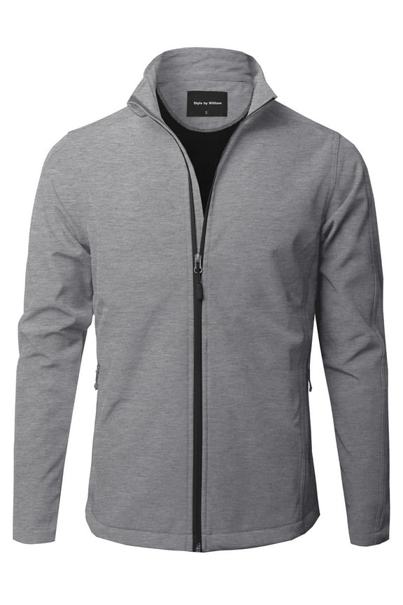 Men's Lightweight Windproof Bomber Jackets Outdoor Golf Windbreaker Front-Zip Jacket