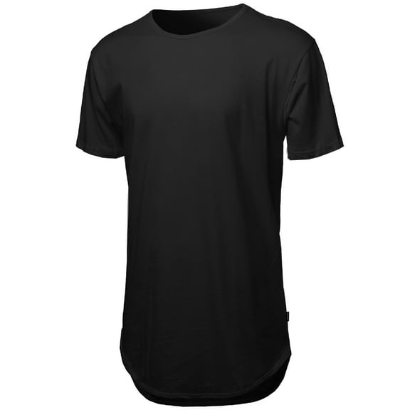 FashionOutfit Men's Longline with asymmetrical hemline t-shirt