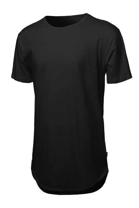 Men's Longline with asymmetrical hemline t-shirt