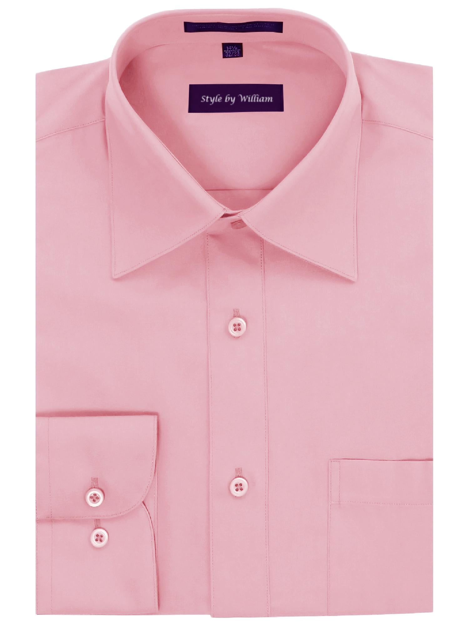 FashionOutfit Men's Regular Fit Dress Shirt - Walmart.com