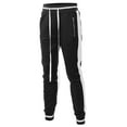 thumbnail image 1 of FashionOutfit Men's Side Panel Long Length Drawstring Track Pants, 1 of 1