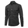 thumbnail image 1 of FashionOutfit Men's Solid Casual Chest Pocket Long Sleeve Button Down Shirts, 1 of 1