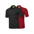 thumbnail image 1 of FashionOutfit Men's Solid Cool Dri-Fit Active Athletic Golf Short Sleeves Polo Shirt, 1 of 3