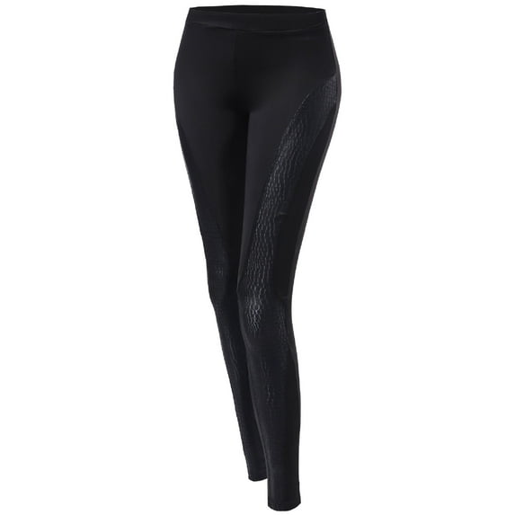 FashionOutfit Women's Animal Print Contrast Leggings