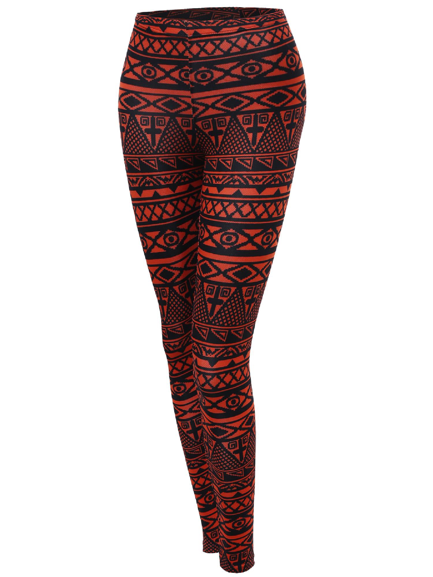 FashionOutfit Women's Aztec Print Pattern Tight Leggings 