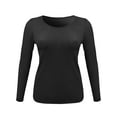 thumbnail image 1 of FashionOutfit Women's Basic Casual Round Neckline Plus size Tee Top W Various Colors, 1 of 3