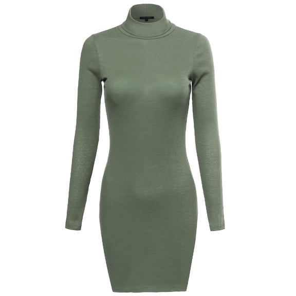 FashionOutfit Women's Basic Lightweight Thermal Turtleneck Top