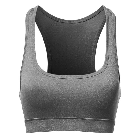 FashionOutfit Women's Basic Racerback Sporty Sport Bras