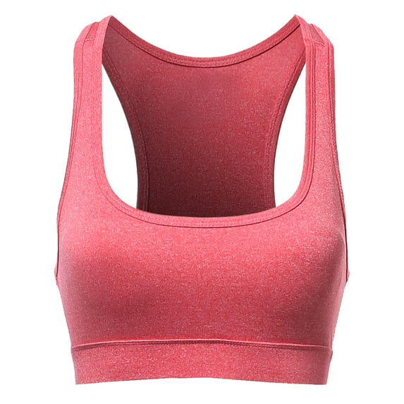 FashionOutfit Women's Basic Racerback Sporty Sport Bras