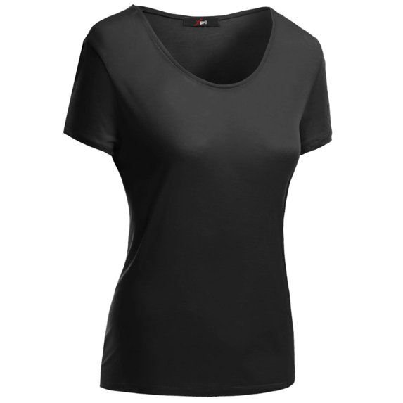FashionOutfit Women's Basic Short Sleeve Scoop Neck Dip Hem T-Shirts