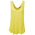 thumbnail image 1 of FashionOutfit Women's Basic Solid Sleeveless V-Neck Plus Size Flowy Tank Top, 1 of 3