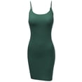 thumbnail image 1 of FashionOutfit Women's Basic Solid Spaghetti Strap Cami Slip Dress [SINGLE PIECE], 1 of 3