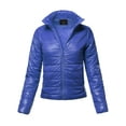 thumbnail image 1 of FashionOutfit Women's Casual Basic Solid Comfortable Light Weight Quilted Padding Jacket, 1 of 1
