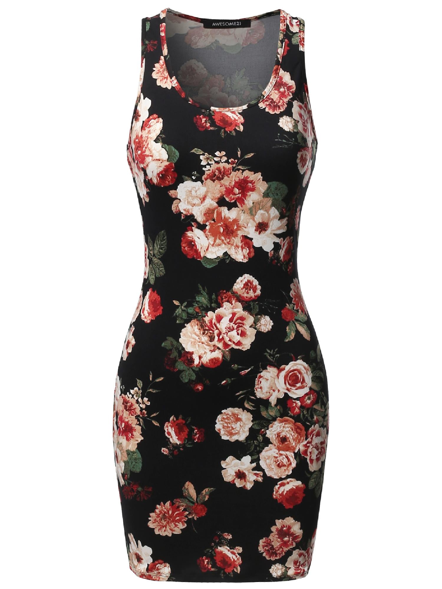 slim fit dress slacks Floral Diamond Ruffle Dress – Multi