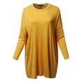 thumbnail image 1 of FashionOutfit Women's Casual Loose Fit Dolman Sleeve Tunic Dress Top, 1 of 1