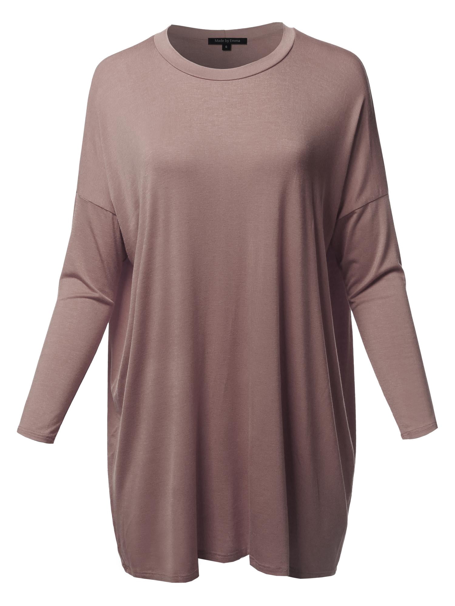 3/4 dolman sleeve loose long tunic main image 0