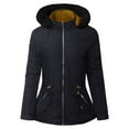 thumbnail image 1 of FashionOutfit Women's Casual Reversible with Detachable Faux Fur Hoodie Packable Puffer Jacket, 1 of 1