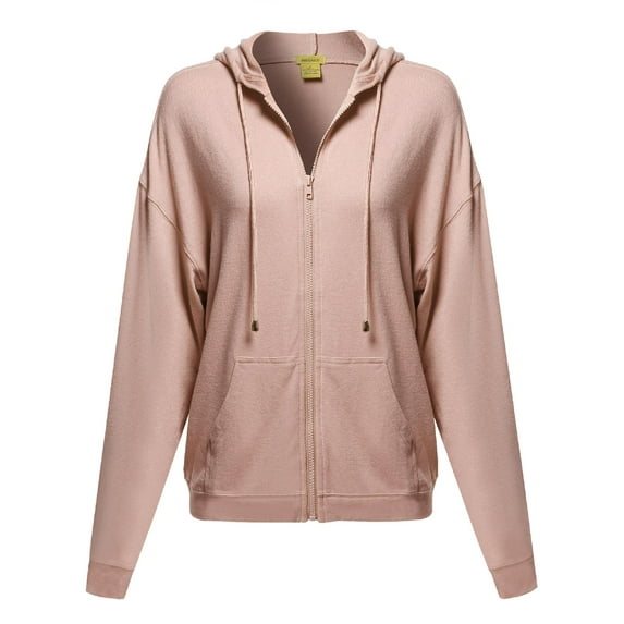 FashionOutfit Women's Casual Solid Loose Fit Drop Shoulder Long Sleeve Sweatshirt