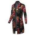 thumbnail image 1 of FashionOutfit Women's Casual Solid and Print Long Length Knit Cardigan, 1 of 1