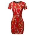 thumbnail image 1 of FashionOutfit Women's Casucal Printed Sexy Body-con Mini Dress - Made In USA, 1 of 1