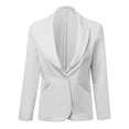 thumbnail image 1 of FashionOutfit Women's Classic One Button 3/4 Sleeve Blazer with Side Pockets, 1 of 3