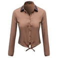thumbnail image 1 of FashionOutfit Women's Collar Embroidered Shirt Top Blouses, 1 of 3