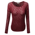 thumbnail image 1 of FashionOutfit Women's Cute Elbow Patched Hacci Sweater Knit Top, 1 of 3