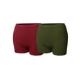 thumbnail image 1 of FashionOutfit Women's Daily Basic Seamless Lightweight Ribbed Biker Shorts, 1 of 1