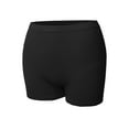 thumbnail image 1 of FashionOutfit Women's Daily Basic Seamless Lightweight Ribbed Biker Shorts, 1 of 1