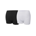 thumbnail image 1 of FashionOutfit Women's Daily Basic Seamless Lightweight Ribbed Biker Shorts, 1 of 1