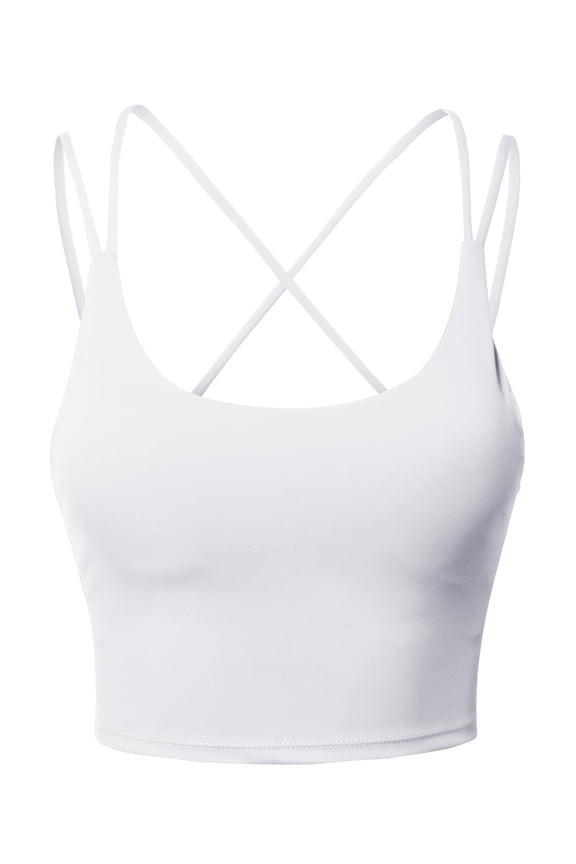 Women's Daily Sports Bras-Padded High Impact Support Workout Top