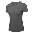 thumbnail image 1 of FashionOutfit Women's Essential Daily Cotton Basic Slim-Fit Short Sleeve Round-Neck T shirts, 1 of 1