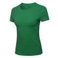 thumbnail image 1 of FashionOutfit Women's Essential Daily Cotton Basic Slim-Fit Short Sleeve Round-Neck T shirts, 1 of 1