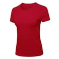 thumbnail image 1 of FashionOutfit Women's Essential Daily Cotton Basic Slim-Fit Short Sleeve Round-Neck T shirts, 1 of 1