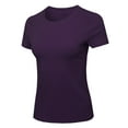 thumbnail image 1 of FashionOutfit Women's Essential Daily Cotton Basic Slim-Fit Short Sleeve Round-Neck T shirts, 1 of 1