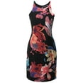 thumbnail image 1 of FashionOutfit Women's Floral Sleeveless Casual Chiffon Midi Dress - Made In USA, 1 of 1