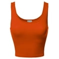 thumbnail image 1 of FashionOutfit Women's Junior Sized Basic Solid Sleeveless Crop Tank Top, 1 of 1