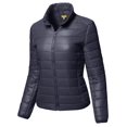 thumbnail image 1 of FashionOutfit Women's Lightweight Solid Basic Outdoor Sports Quilted Puffer Jacket, 1 of 6