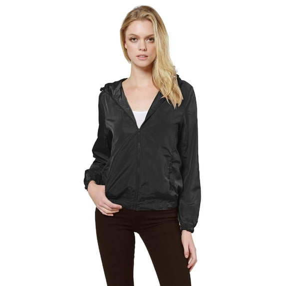 FashionOutfit Women's Lightweight Solid Wind Proof Outdoor Sports Jacket