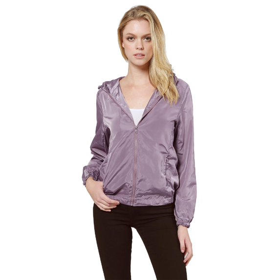 FashionOutfit Women's Lightweight Solid Wind Proof Outdoor Sports Jacket