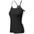 thumbnail image 1 of FashionOutfit Women's Neon Color Contrast Cami Sleeveless Tank Tops, 1 of 3