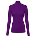 thumbnail image 1 of FashionOutfit Women's Ribbed Turtle Neck Top, 1 of 1
