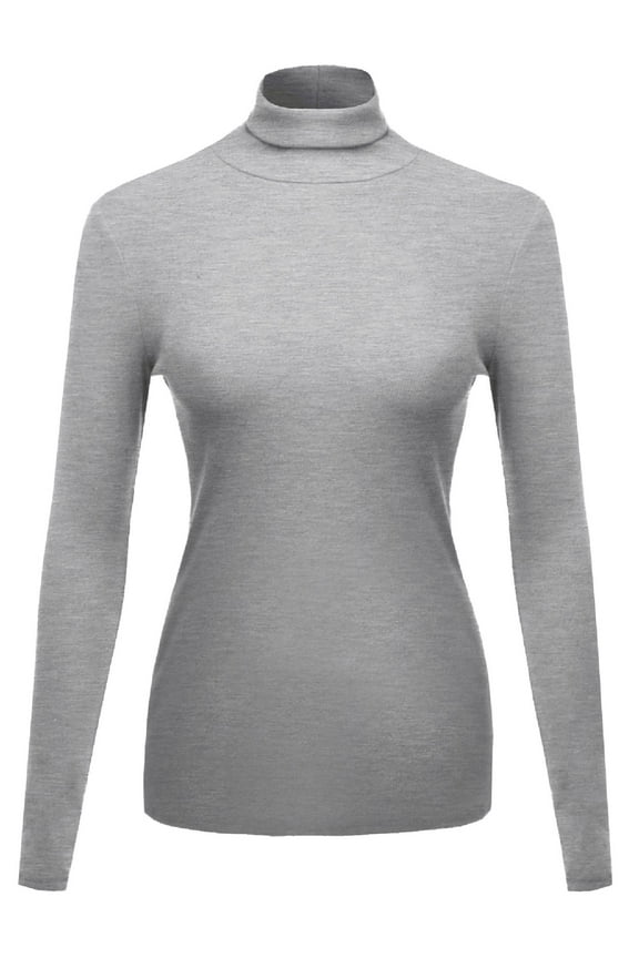 Women's Ribbed Turtle Neck Top