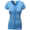 thumbnail image 1 of FashionOutfit Women's Round Neck Short Sleeve Cycling Tops, 1 of 3