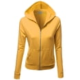 thumbnail image 1 of FashionOutfit Women's Slim Fit Cotton Base Basic Casual Zip Up Thermal Hooded Jacket, 1 of 1