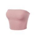 thumbnail image 1 of FashionOutfit Women's Solid Bra Ribbed Tube Top, 1 of 1