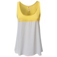 thumbnail image 1 of FashionOutfit Women's Solid Color Contrast Sleeveless Tank Tops, 1 of 3
